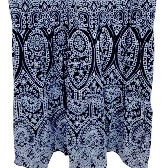 Chico's Eyelet Tiered Sundress Embroidered
Maxi Blue White Size 14/2.5 Dress - Picture 5 of 13